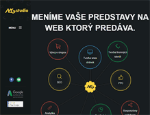 Tablet Screenshot of mgstudio.sk